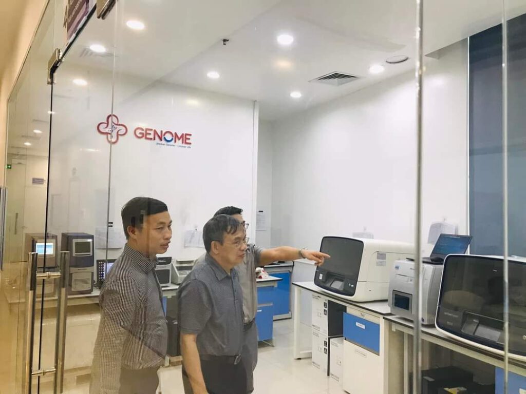 GS Nông Văn Hải, Viện nghiên cứ hệ gen, thăm trung tâm xét nghiệm Genome