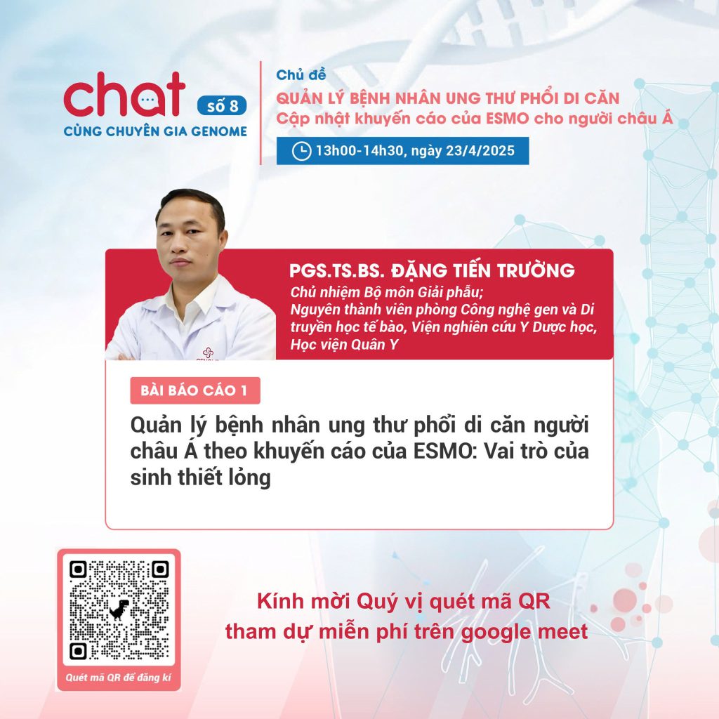 Chat cùng Chuyên gia Genome số 8 – Bài báo cáo của PGS.TS.BS Đặng Tiến Trường 