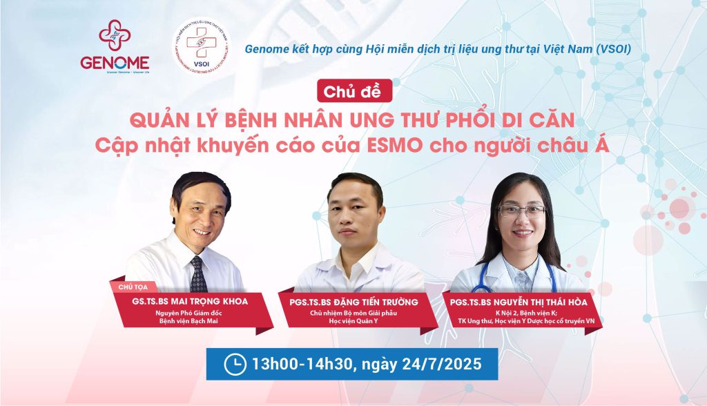 Chương trình đào tạo CME chuyên ngành ung bướu của VSOI và Genome