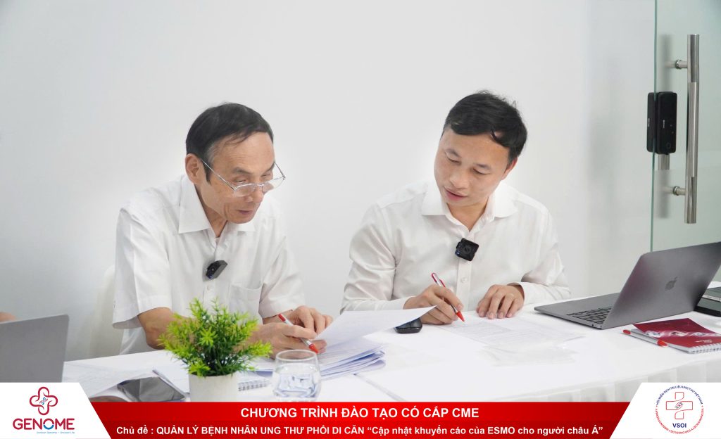 GS.TS.BS Mai Trọng Khoa - Nguyên Phó Giám đốc Bệnh viện Bạch Mai và PGS.TS.BS Đặng Tiến Trường- Cố vấn Chuyên môn cao cấp Genome.