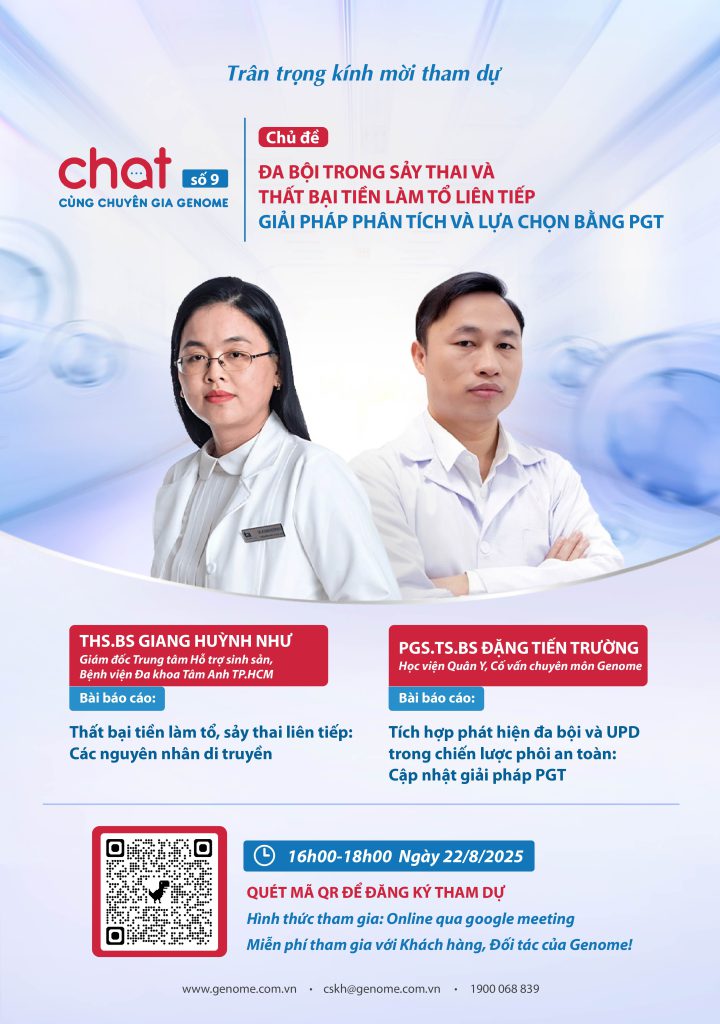 Mời tham dự Chat cùng Chuyên gia Genome số 9 