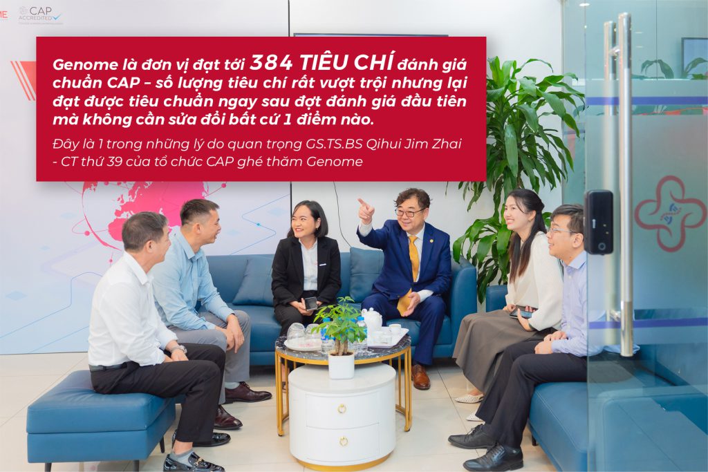 CT CAP đánh giá tích cực về Trung tâm Xét nghiệm Genome