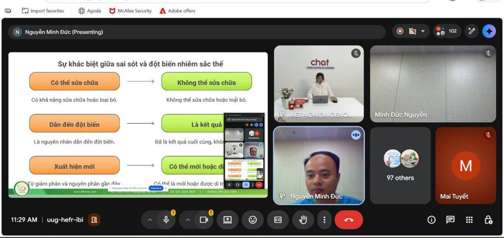 Hơn 100 bác sĩ tham gia Chat cùng Chuyên gia Genome số 10 