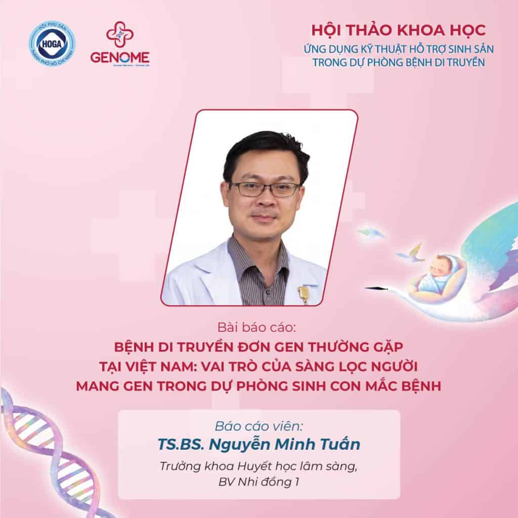 TS.BS. Nguyễn Minh Tuấn - Trưởng khoa Huyết học lâm sàng, Bệnh viện Nhi đồng 1 